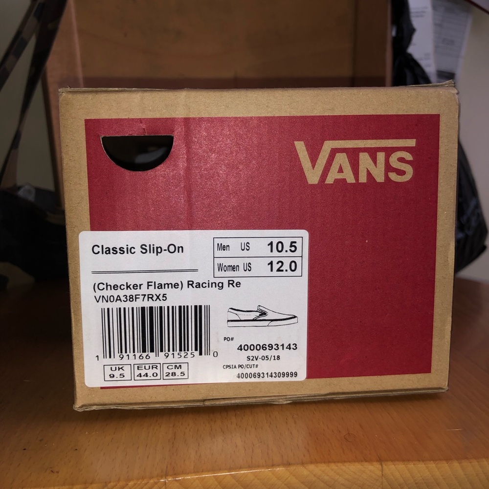 Checkered Flames Vans